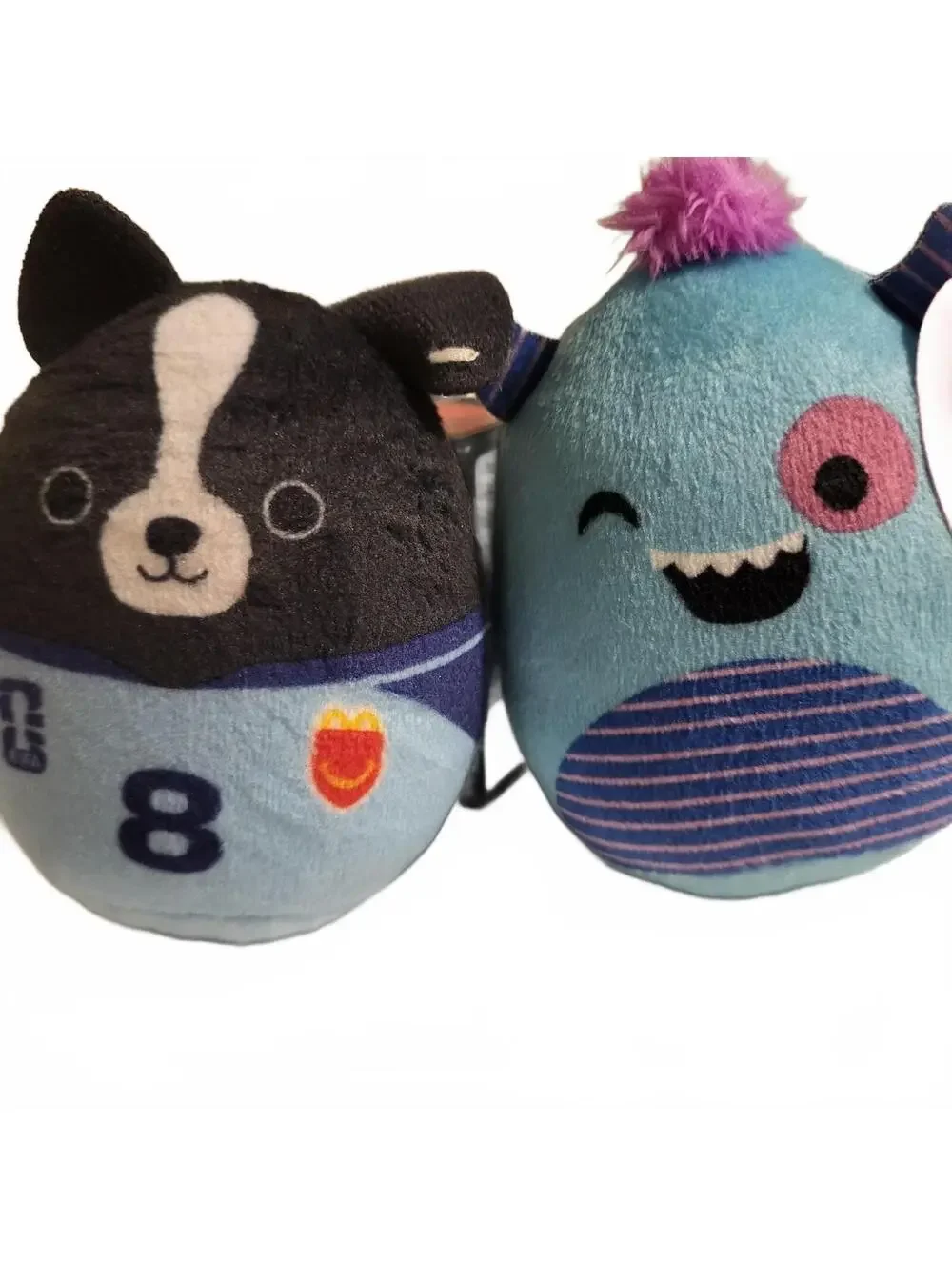 Set of 2 Squishmallows Plush Toys - Monty the Dog and Rorty the Monster - Soft,